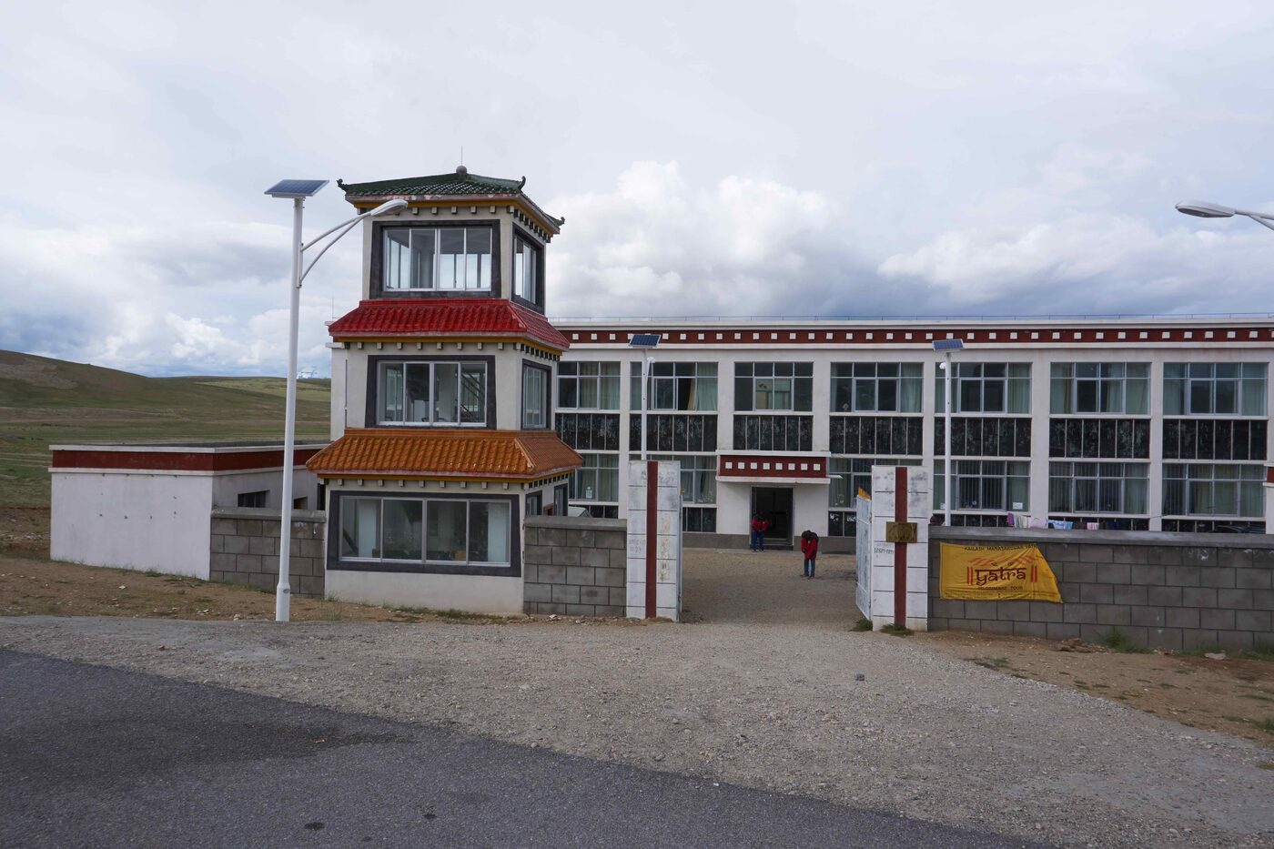 Hotel at Manasarovar. 6 people to a room.